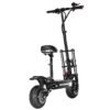 Teewing X5 electric scooter with the seat fitted, from the right
