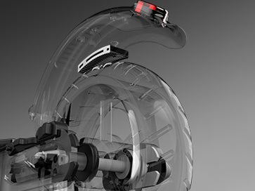 Rear fender foot brake on the Hiboy S2 Lite electric scooter