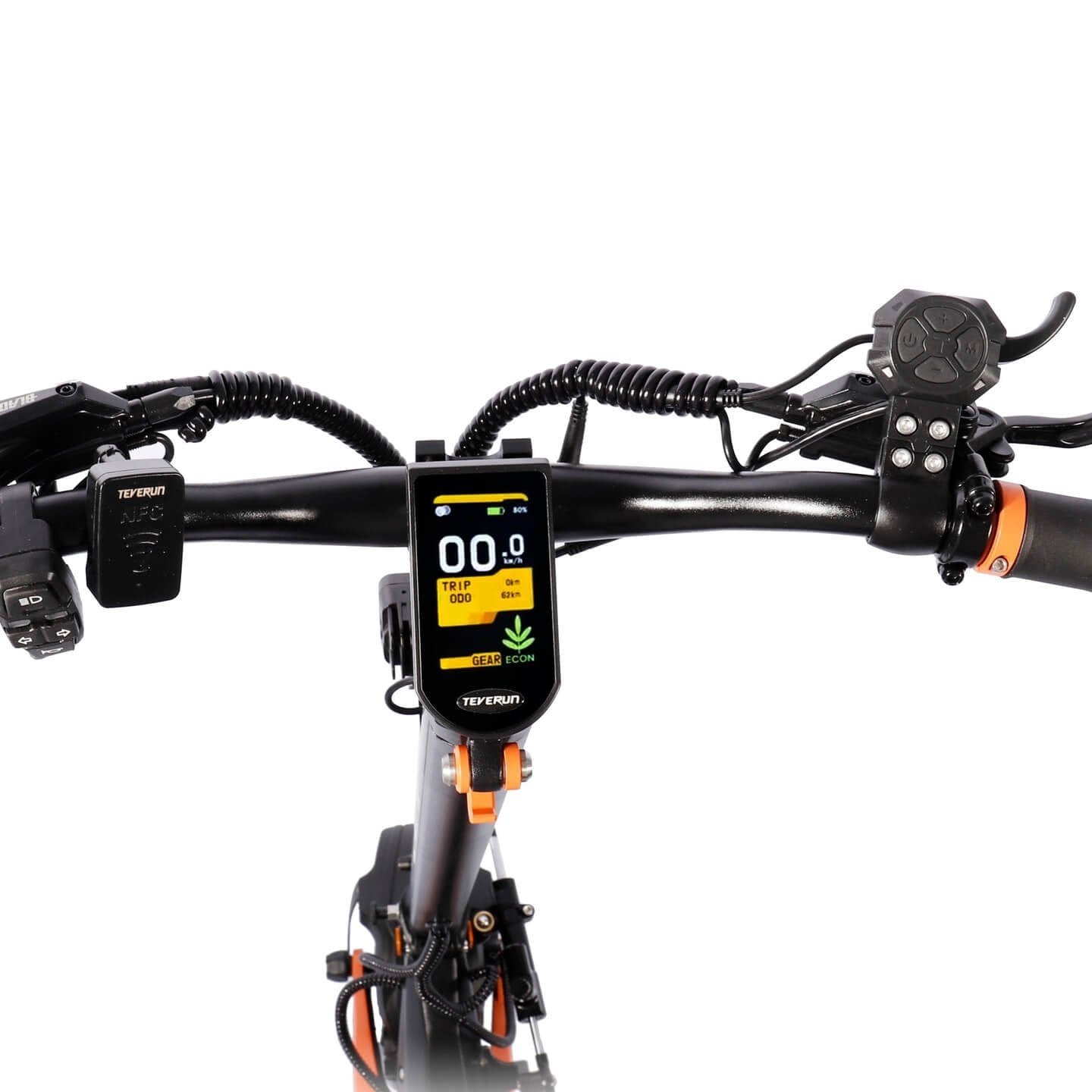 3 inch TFT display of the Teverun Blade GT II+ electric scooter