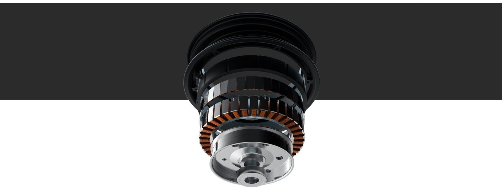 Rear hub motor of the Segway Ninebot E2 Pro electric scooter