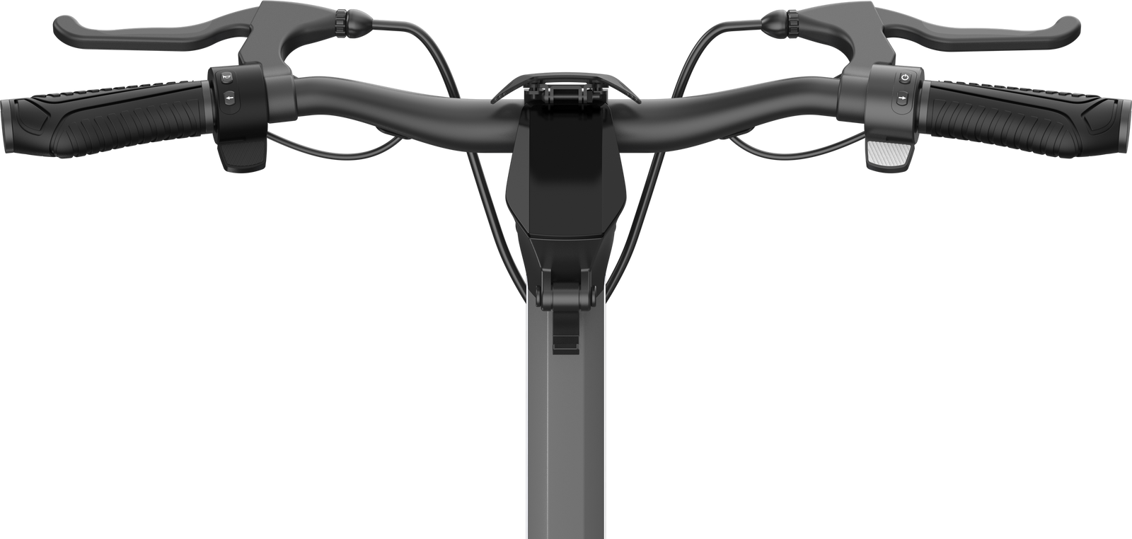 Punk Rider handlebar seen head-on with both brake levers