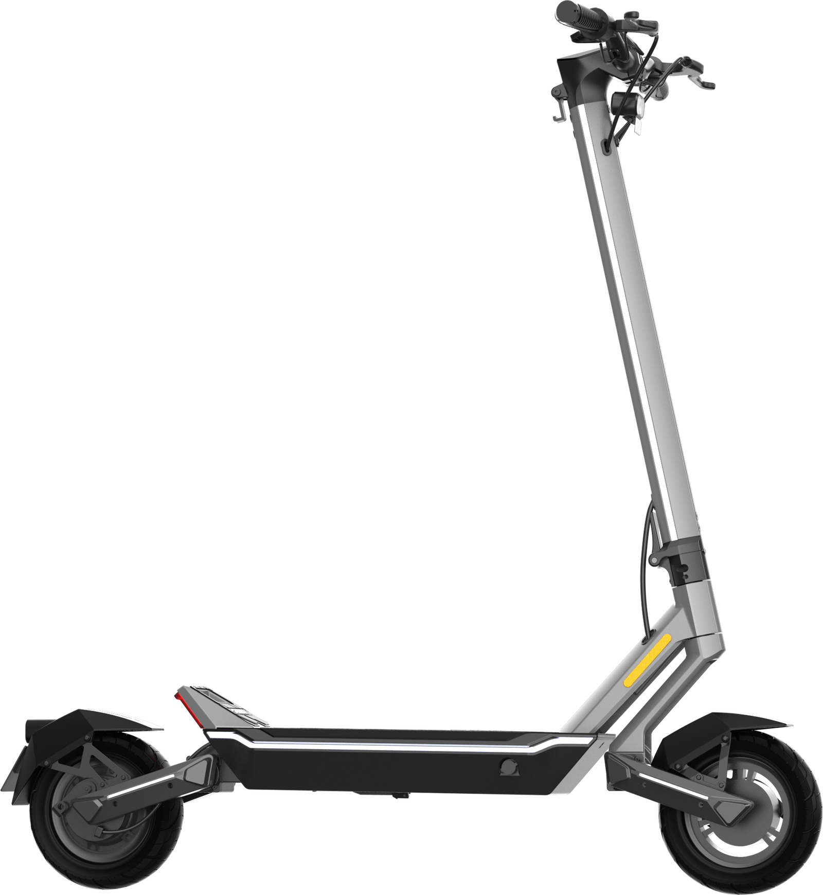 Full side elevation render of the Punk Rider Pro electric scooter