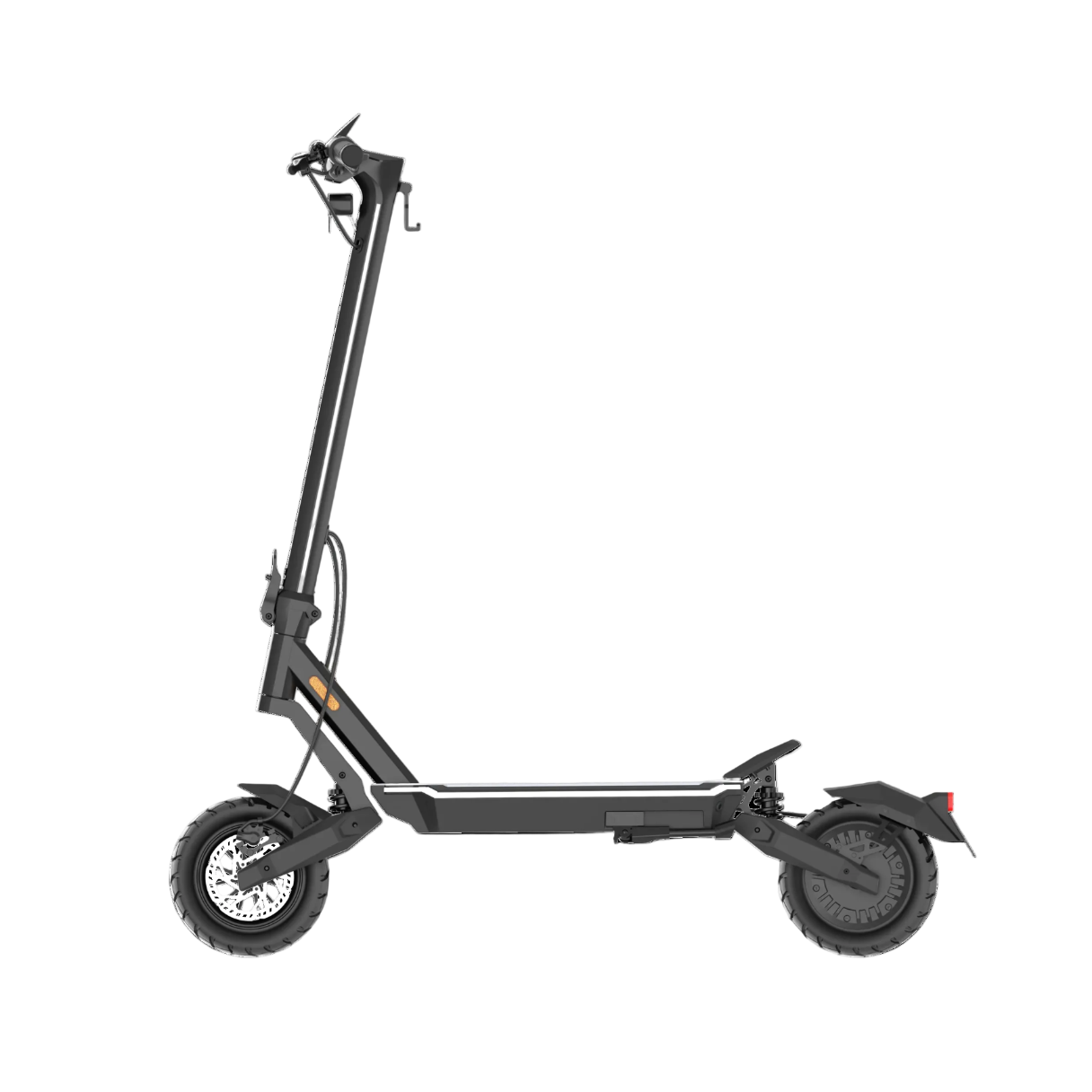 Punk Roamer electric scooter side elevation in black