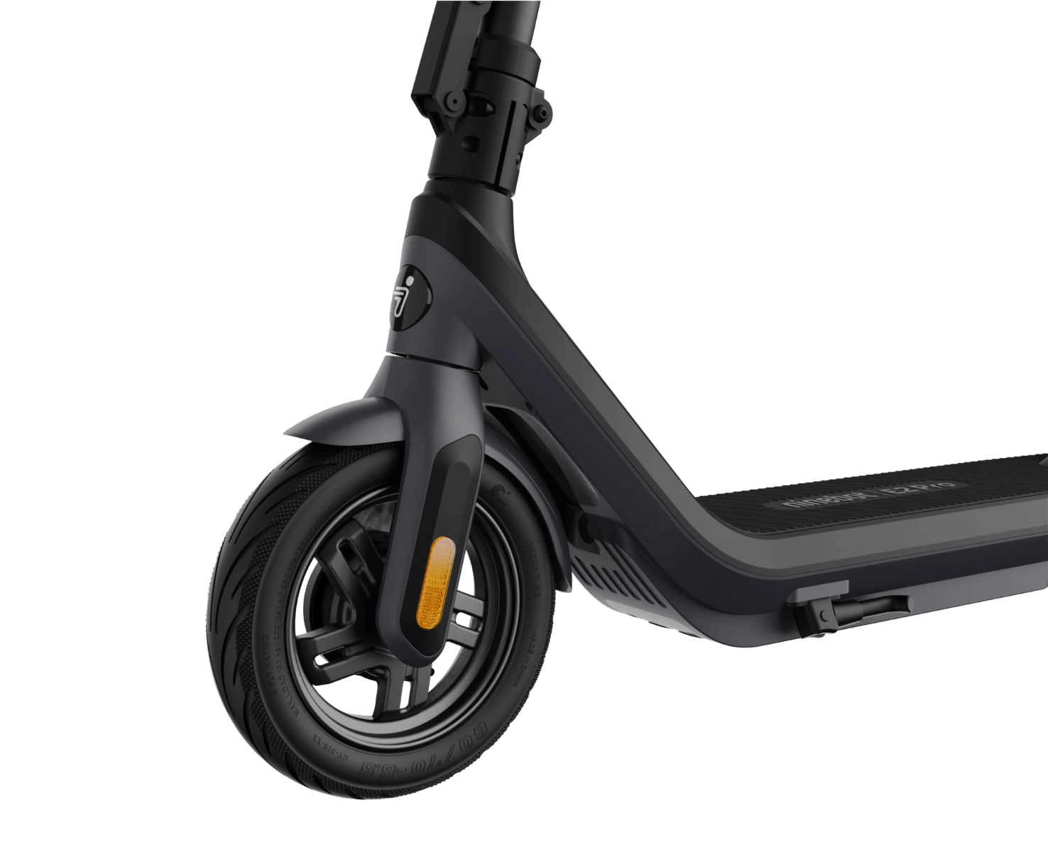 Segway Ninebot E2 Pro electric scooter front three-quarter view