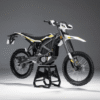 Surron Ultra Bee electric dirt bike Forest Green, front quarter view