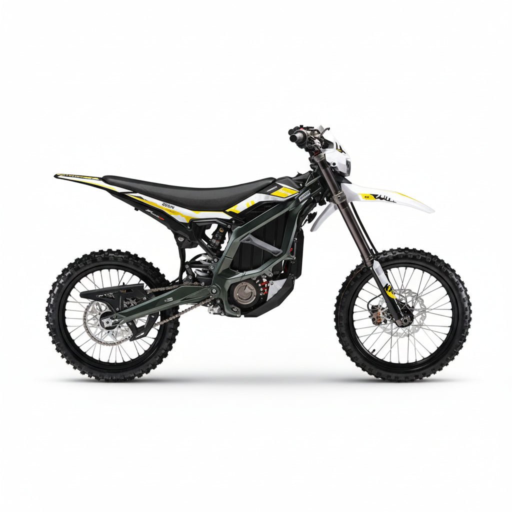 Surron Ultra Bee electric dirt bike in the studio