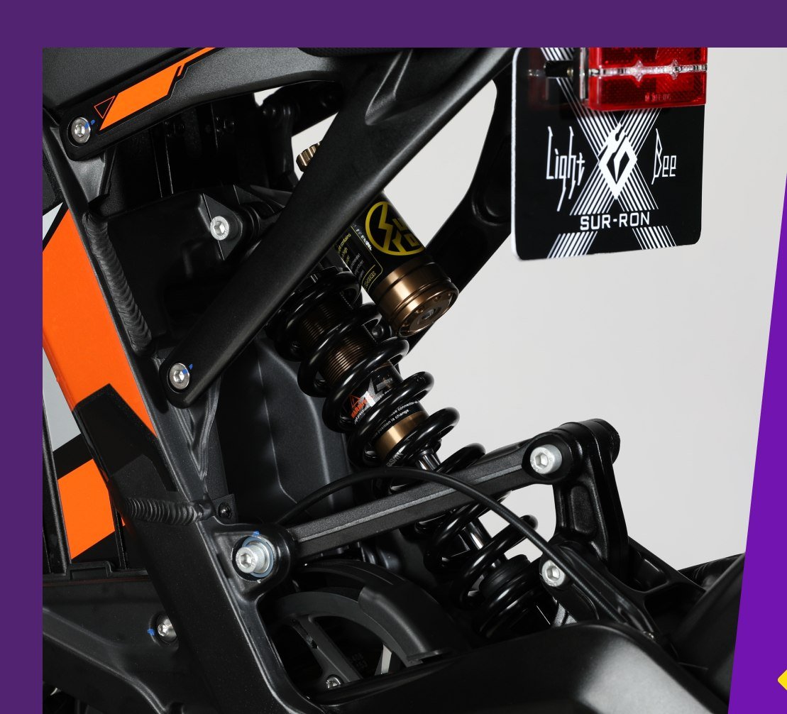 Surron Light Bee X electric dirt bike INTERSECT TR rear shock and linkage