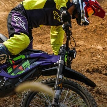 Surron Light Bee X electric dirt bike on the trail