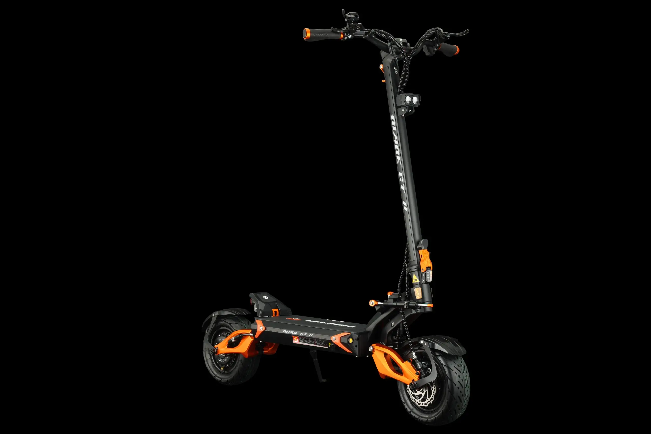 Teverun Blade GT II electric scooter full view on a black background
