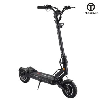 Teverun Blade Mini Ultra electric scooter in all black, studio view