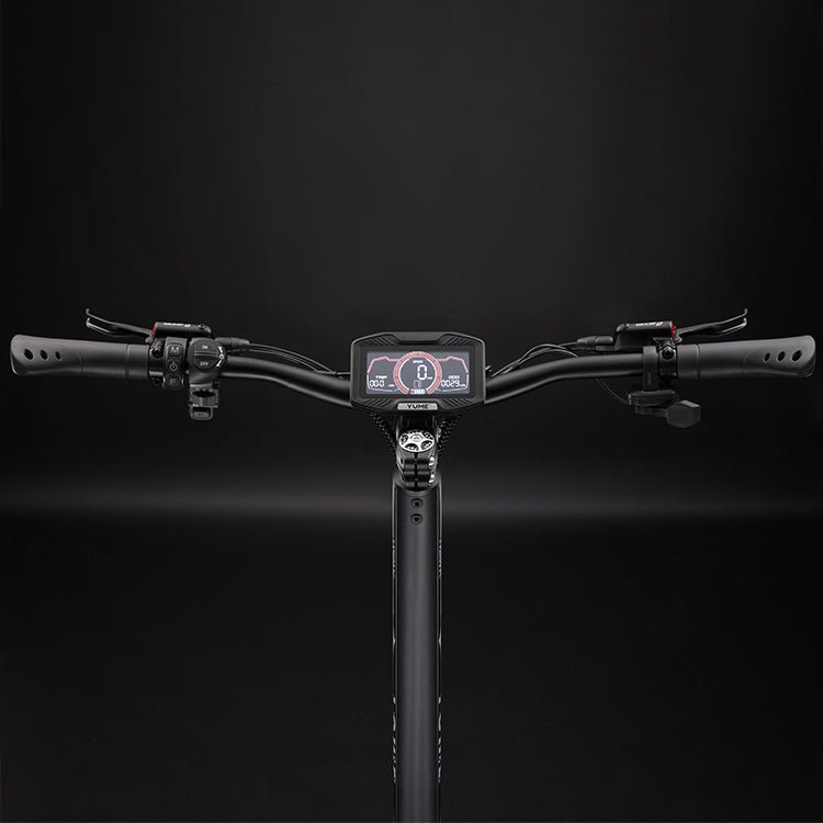 YUME Hawk electric scooter 720 mm rigid handlebar and reinforced stem