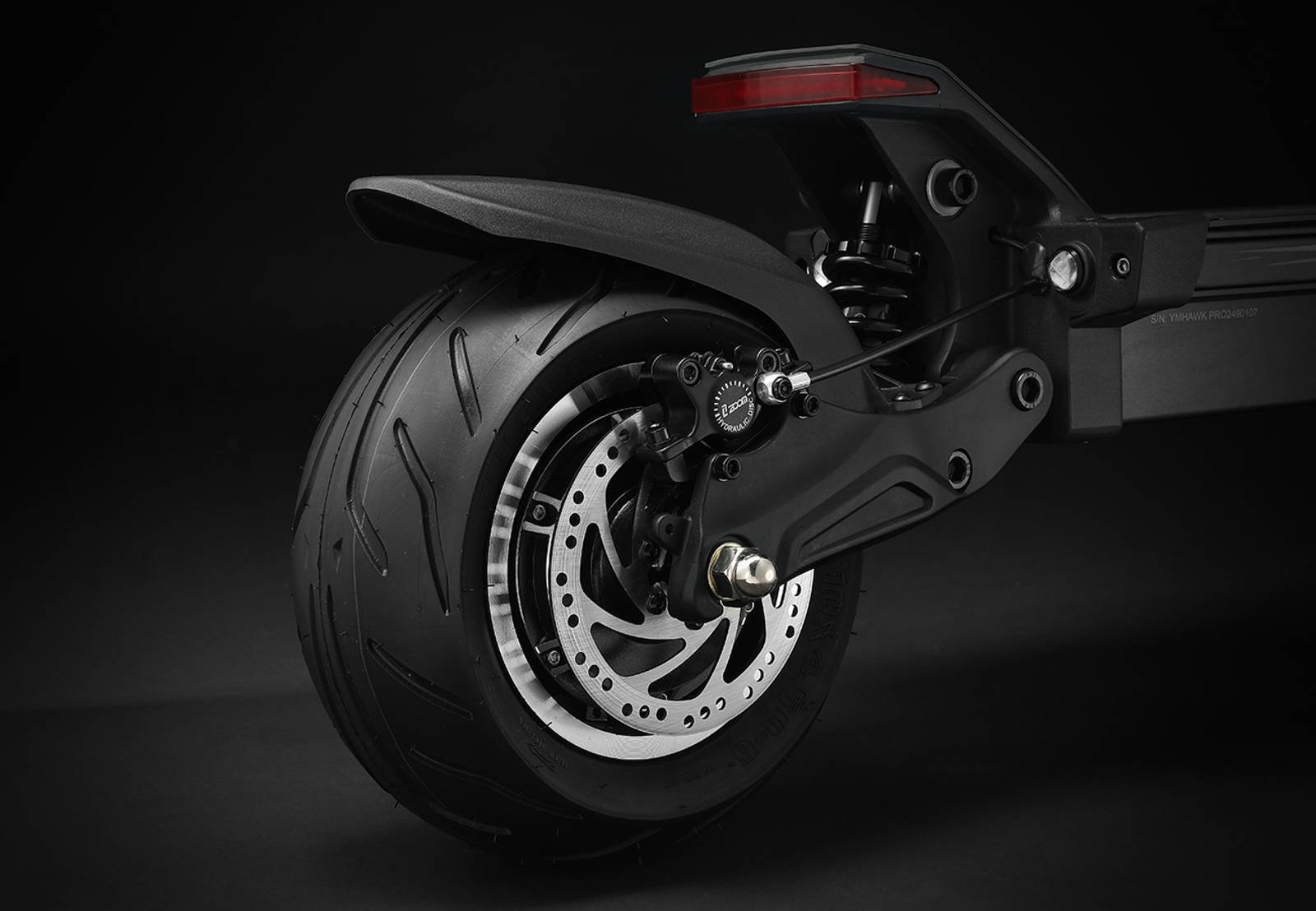 YUME Hawk Pro electric scooter 10 by 4.5 inch tubeless street tire
