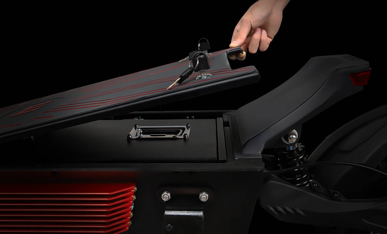 YUME Predator electric scooter quad-piston hydraulic brake caliper
