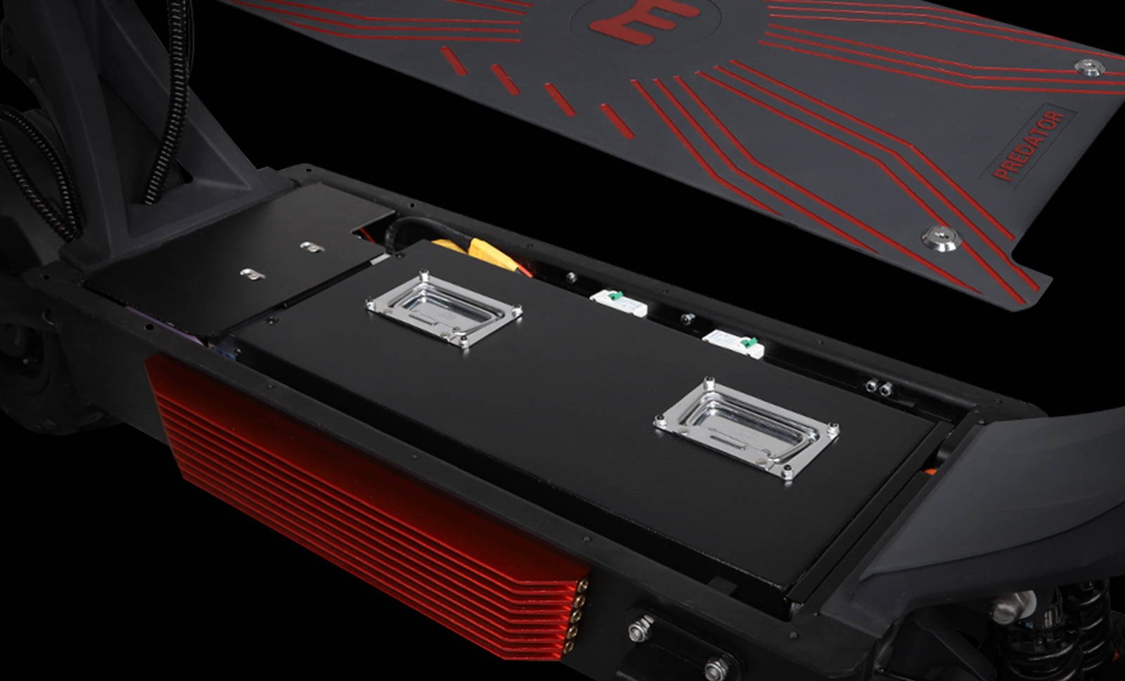 YUME Predator electric scooter PCB board with fault indicator lights
