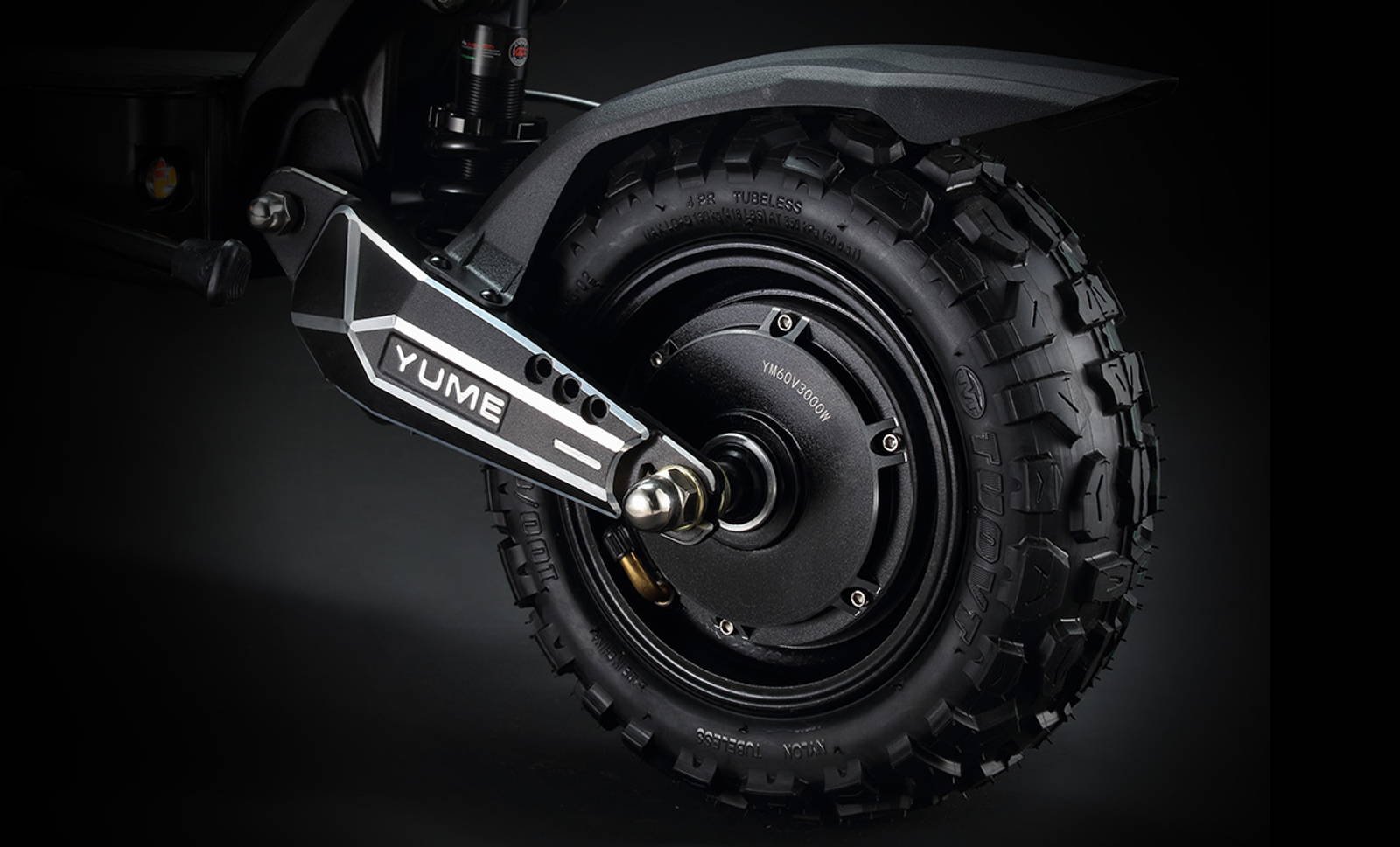 YUME Raptor electric scooter 11-inch all-terrain and road tubeless tires