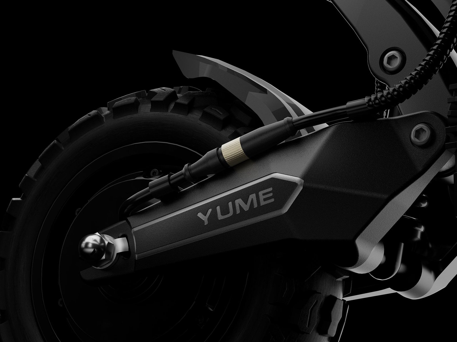 YUME Raptor2 electric scooter IPX7 motor quick-connect plug